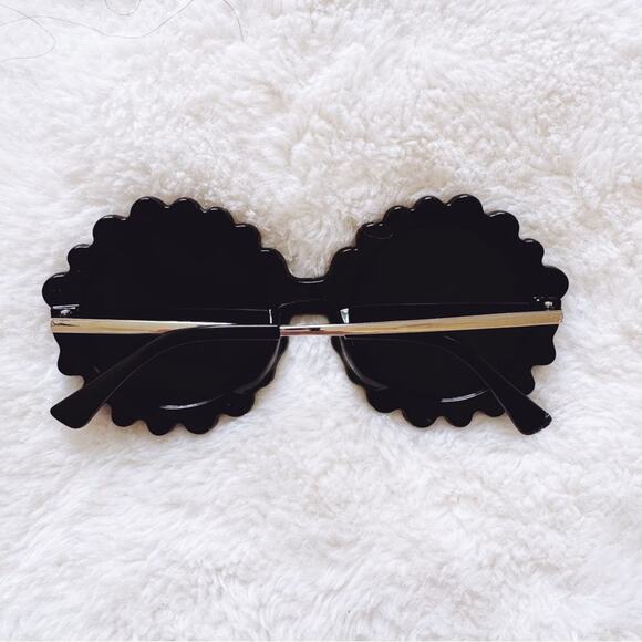 Diana Black & White Round Crystal Embellished Sunglasses - Picture 9 of 9